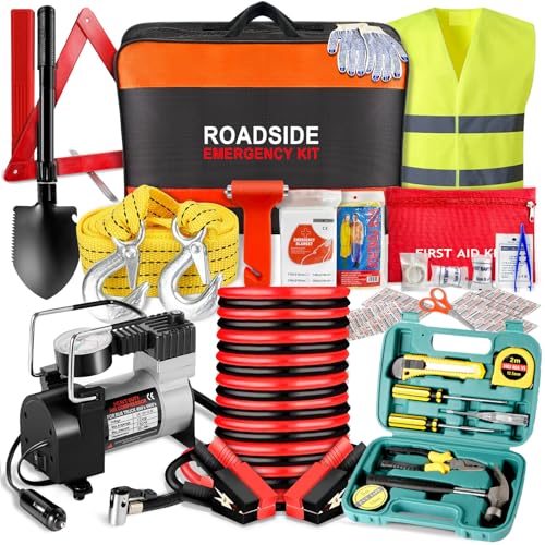 Best Car Emergency Kit With Air Compressor