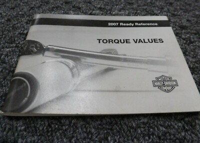Harley Davidson Torque Specifications