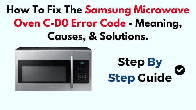 How Do You Reset Samsung Microwave Oven