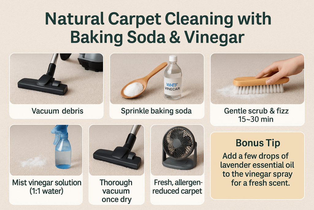 How Long to Leave Baking Soda on Carpet before Vacuum