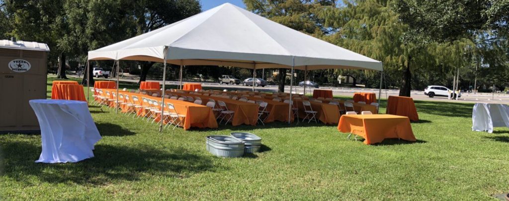 How Many Tables Fit under a 20X20 Tent