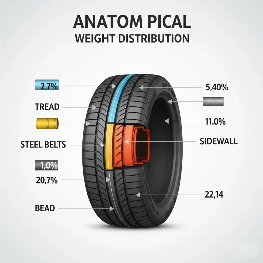 How Much Does a Car Tire Weigh