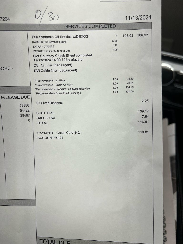 How Much Is An Oil Change At Kia