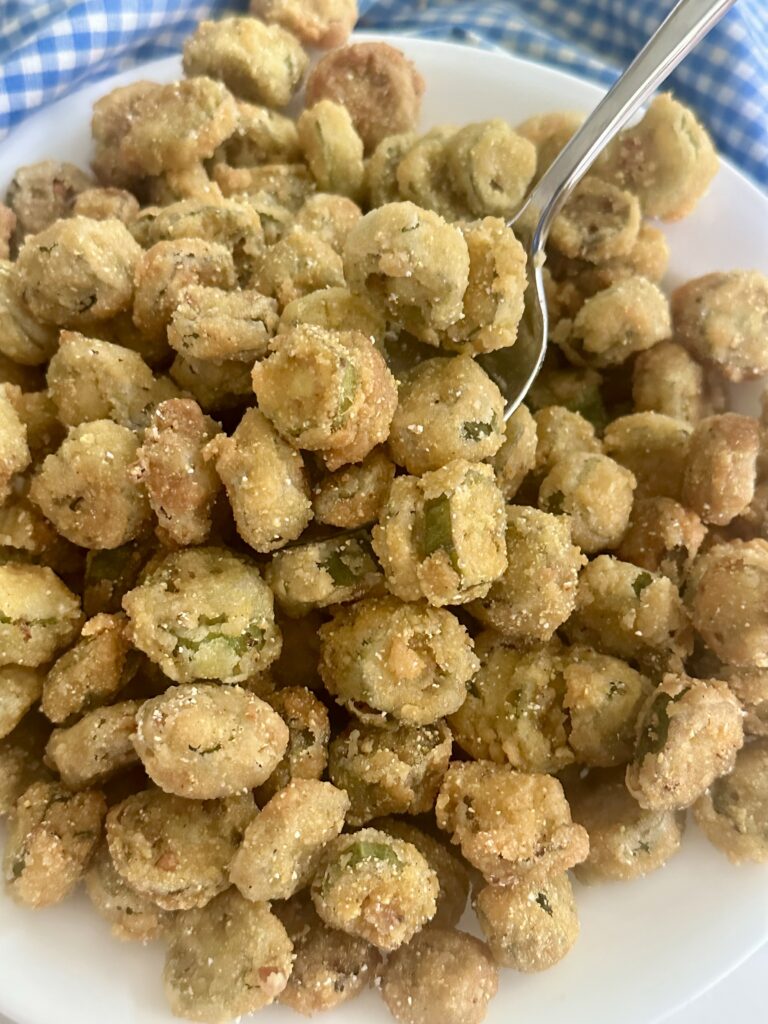 How to Bread Okra for Freezing