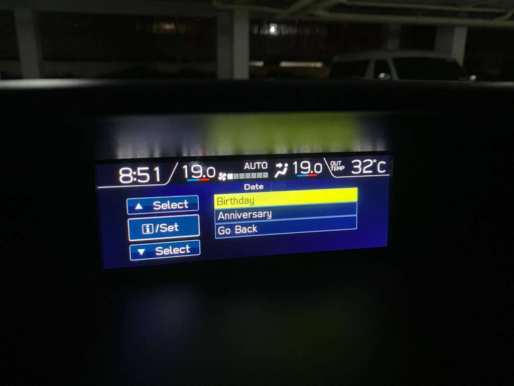 How To Change Clock In Subaru Forester
