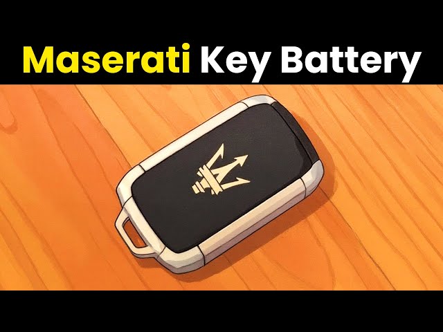 How To Change Maserati Key Battery