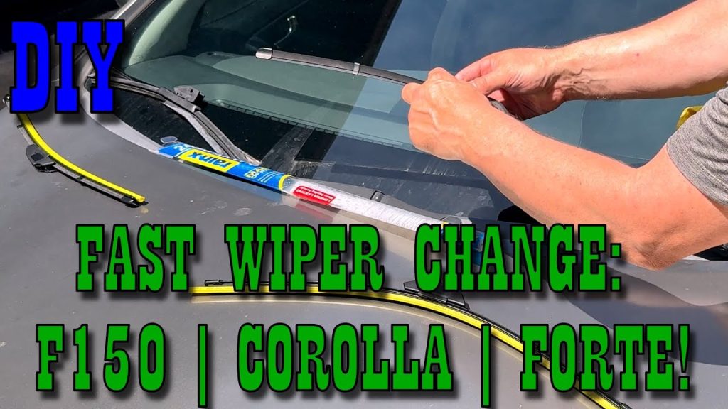 How To Change Windshield Wipers Toyota Corolla