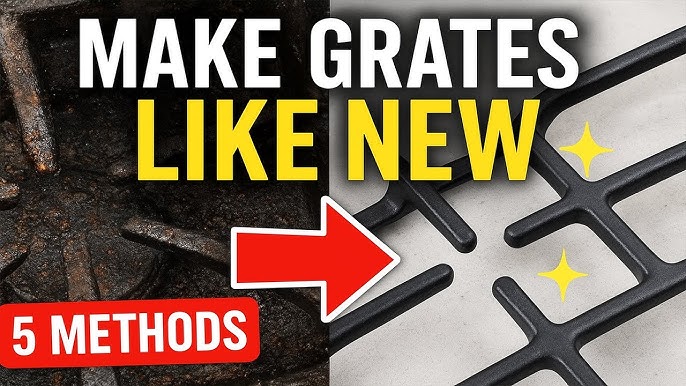 How to Clean Cast Iron Cooktop Grates