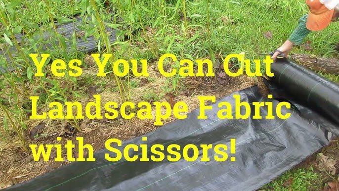 How to Cut Landscape Fabric