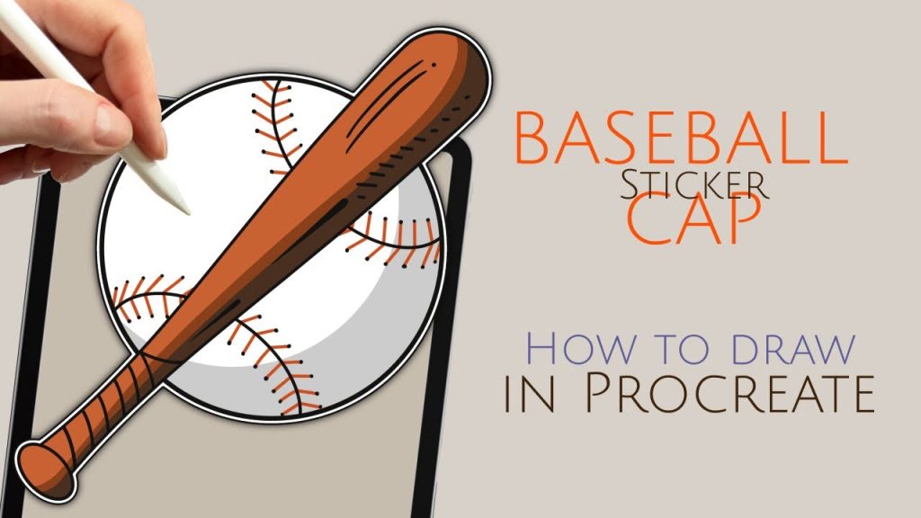 How to Draw a Baseball And Bat