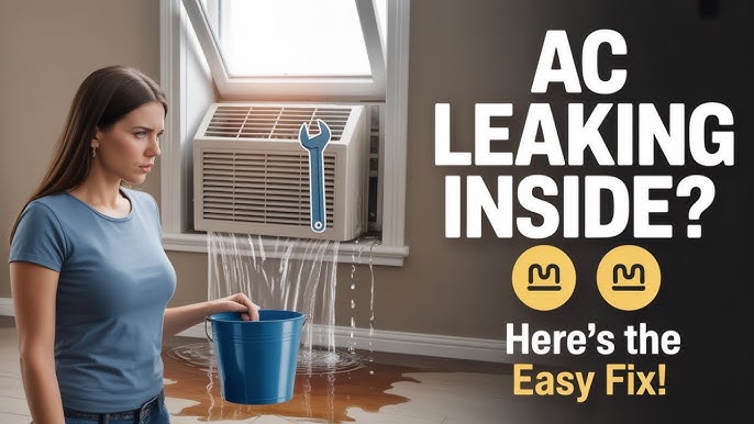 How to Fix Window Air Conditioner Leaking Water Inside