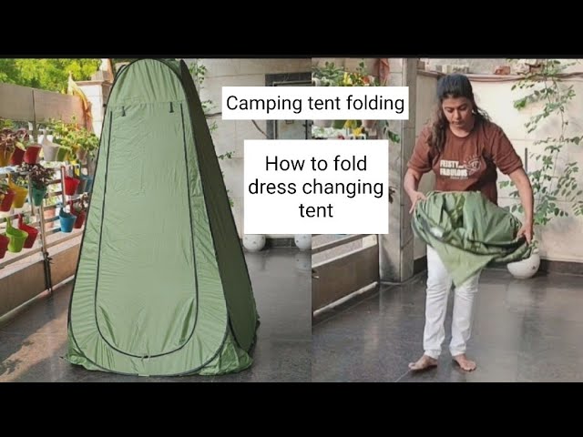 How to Fold a Pop Up Shower Tent