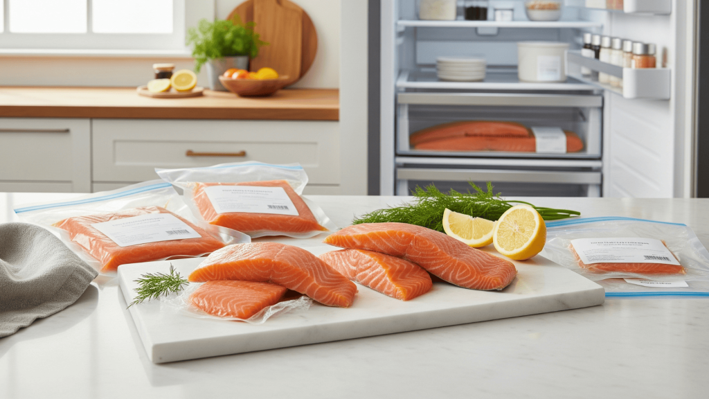 How to Freeze Raw Salmon