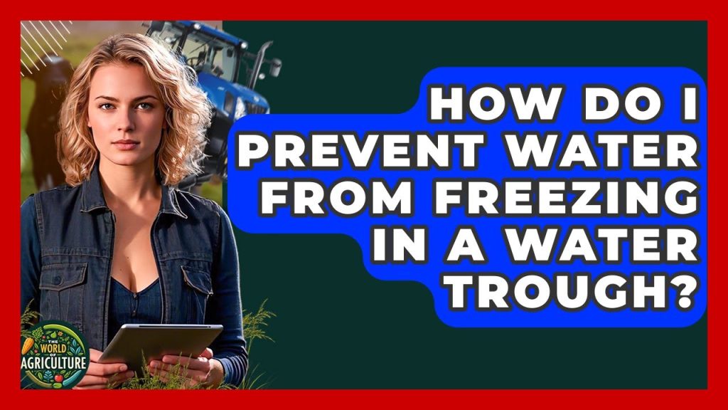 How to Keep a Water Trough from Freezing
