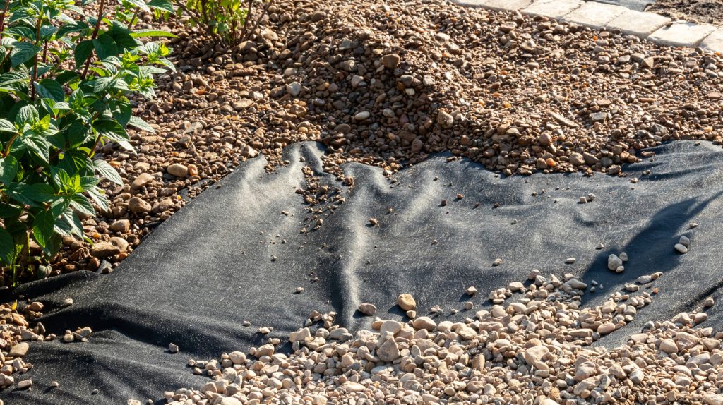 How to Keep Landscape Fabric down