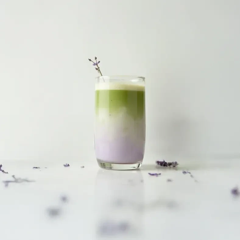 How to Make Iced Lavender Matcha Latte