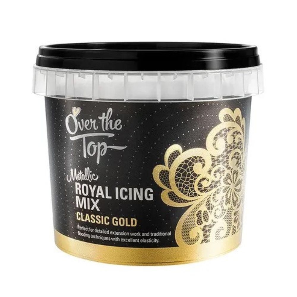 How to Make Metallic Gold Royal Icing