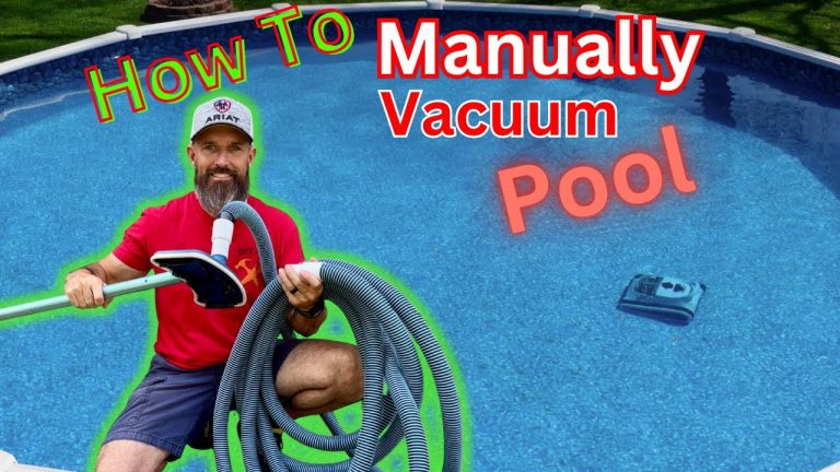 How To Manually Vacuum A Swimming Pool