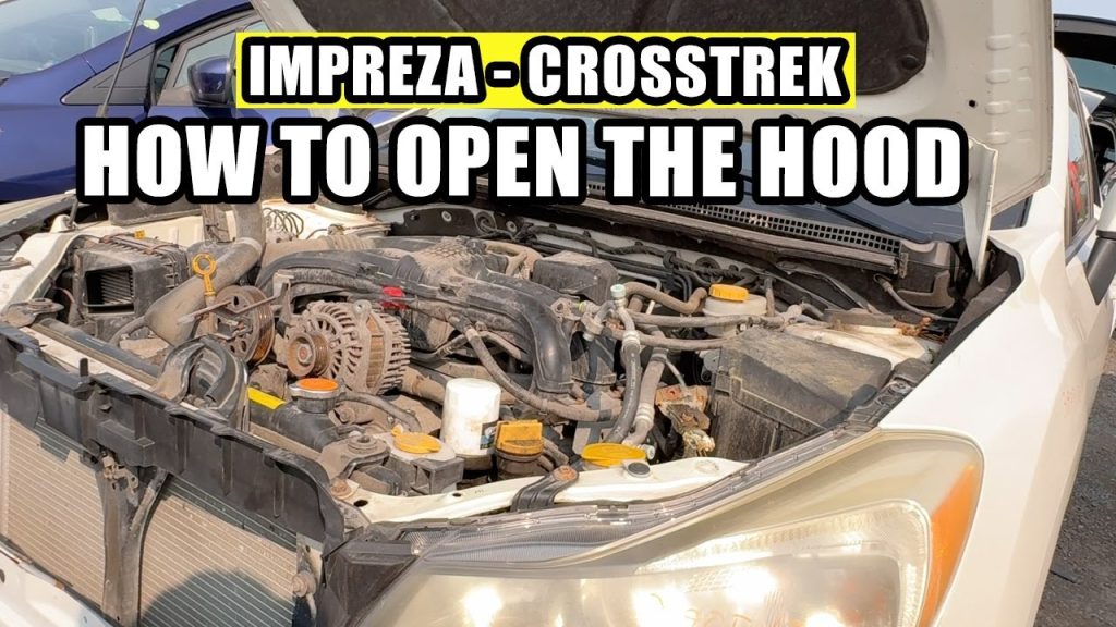 How To Open Subaru Forester Hood