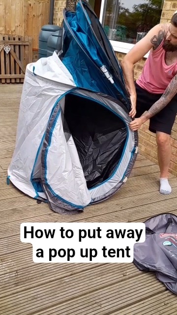 How to Put a Pop Up Tent Away