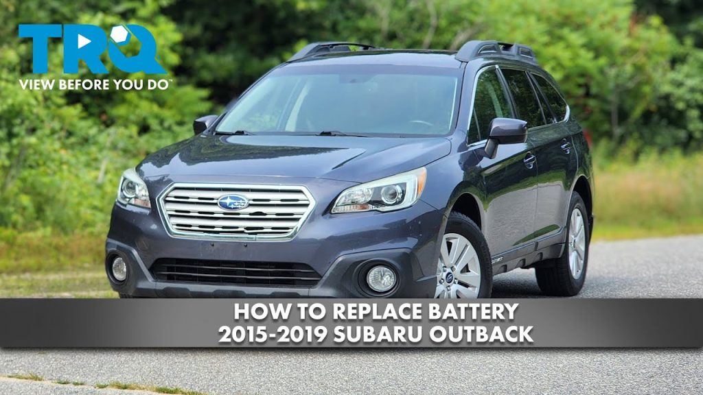 How To Replace Subaru Battery