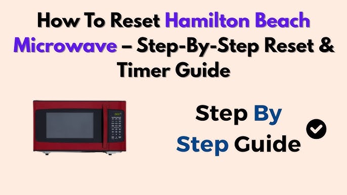 How to Reset a Microwave Oven