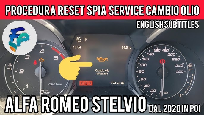 How To Reset Oil Change Light Alfa Romeo