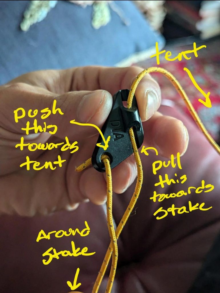 How to Tie Tent Guy Lines