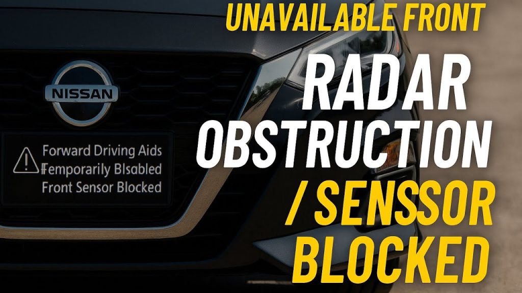 How To Turn Off Front Radar Obstruction Nissan Armada
