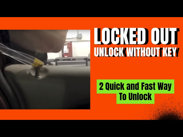 How To Unlock A Cadillac Srx With Keys Locked Inside