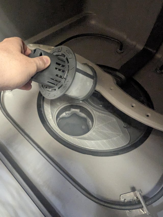 Should There Be Water under Dishwasher Filter