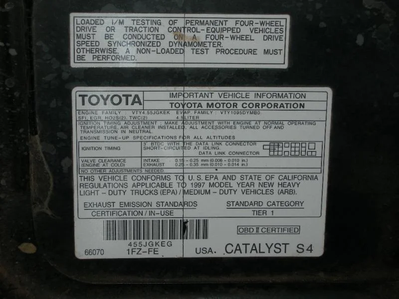 What Is 50 State Emissions Toyota