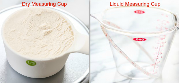 What is the Difference between Liquid And Dry Measuring Cups