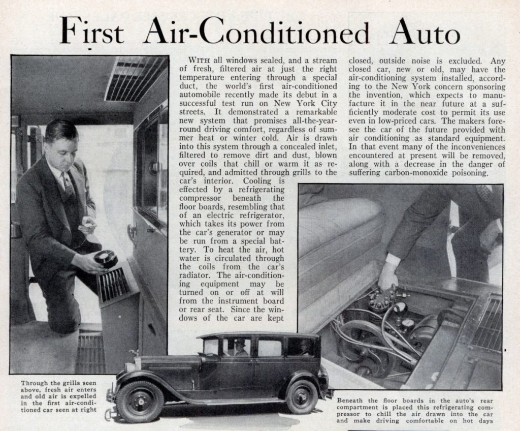 Who Invented the Automobile Air Conditioner